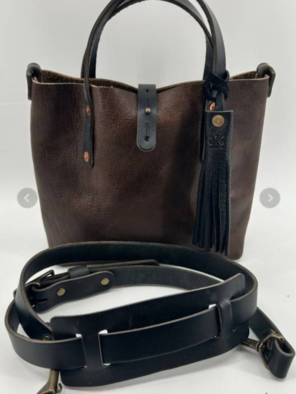 Go Forth Goods Avery Leather Tote Bag